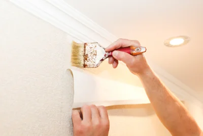 Pose de papier peint à Monestiés — revêtements muraux et toiles de verre